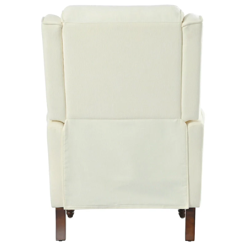 Upholstered Recliner with Wing Back