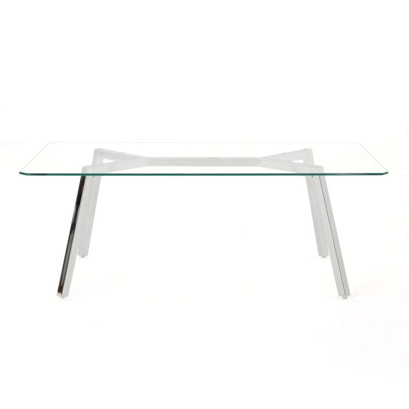 Zavier Rectangle Glass Dining Table by Christopher Knight Home