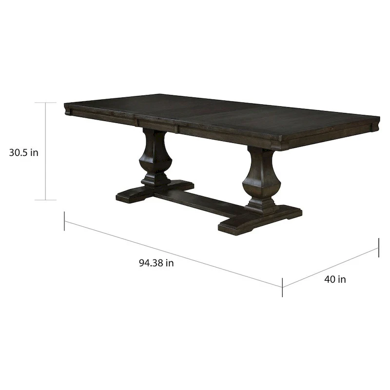 Ruddy Road Espresso 94-inch Wood Expandable Dining Table