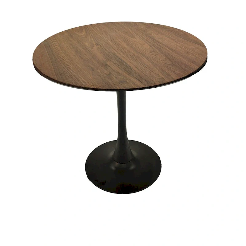 Round Dining Table, 31.5  Tulip Table Kitchen Dining Table 2-4 People with MDF Table Top & Pedestal Base, End Table