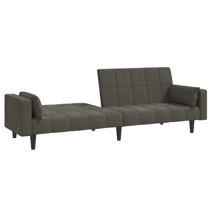 vidaXL 2-Seater Sofa Bed Upholstered Convertible Sleeper Sofa Couch Velvet - 86.6 x 33.3 x 27.2