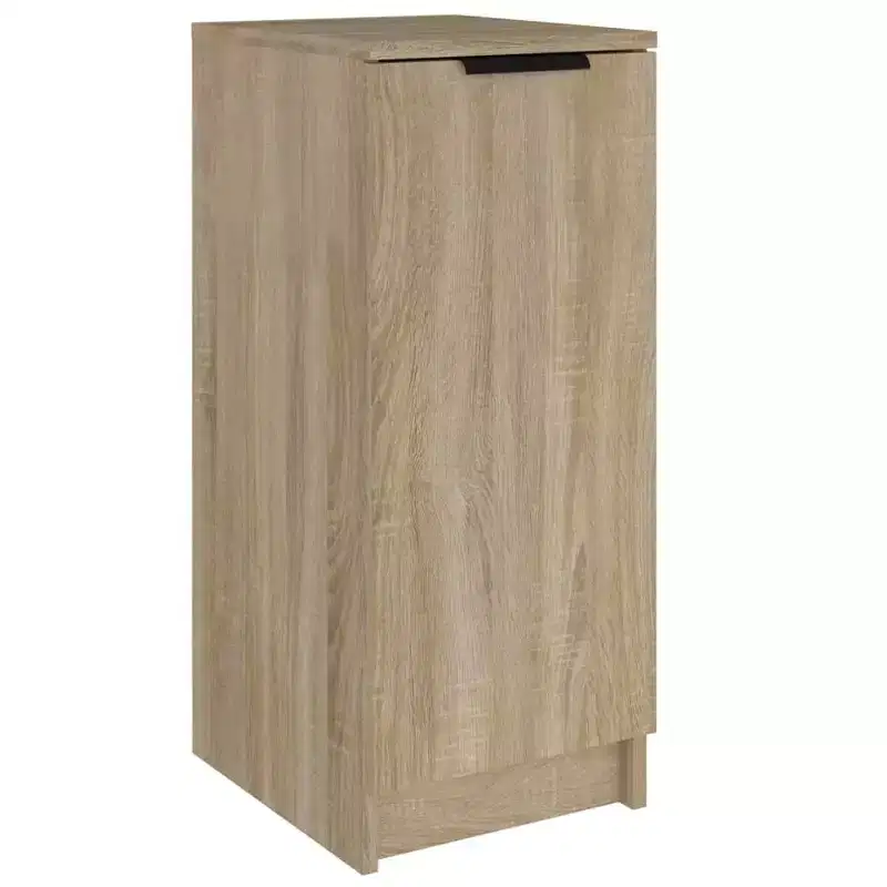 vidaXL Shoe Cabinet Sonoma Oak Engineered Wood 11.8 x 13.8 x 27.6 in