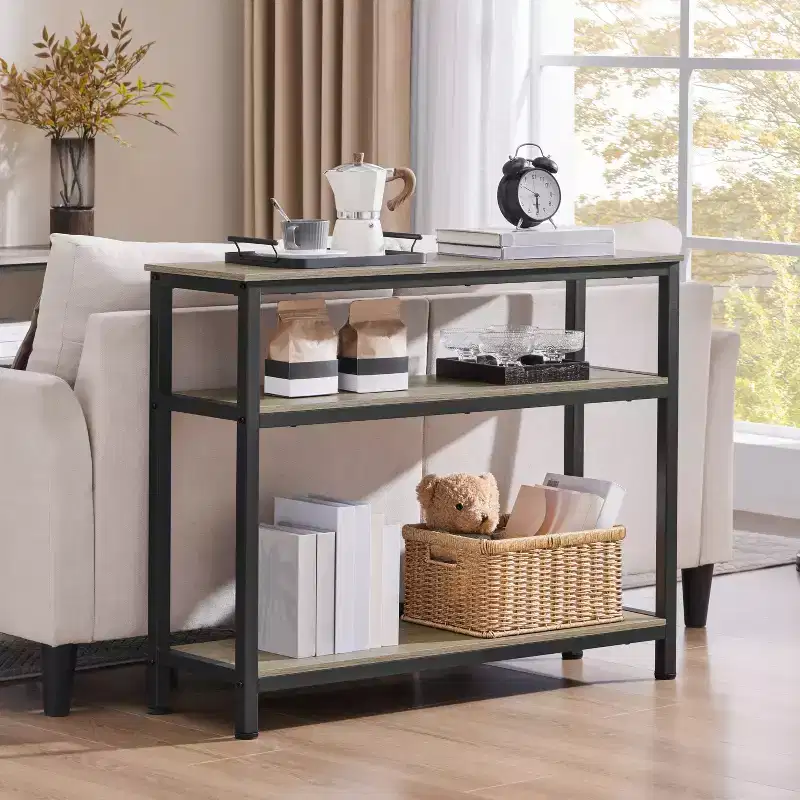 Yaheetech Vintage Sofa Table Industrial Console Table for Entryway/Living Room