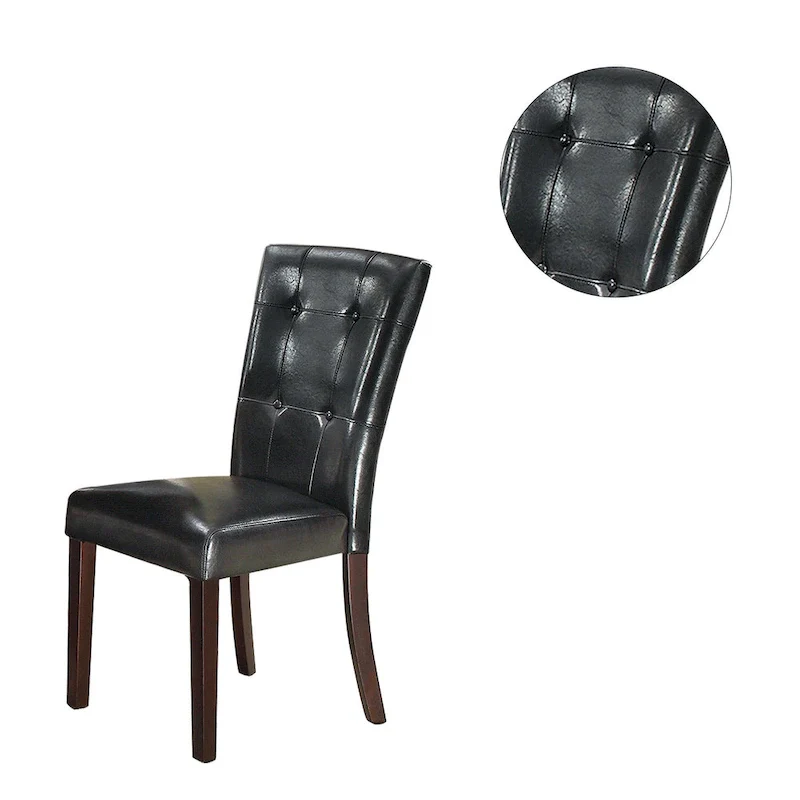 Leather Upholstered Dining Chair,Set of 2