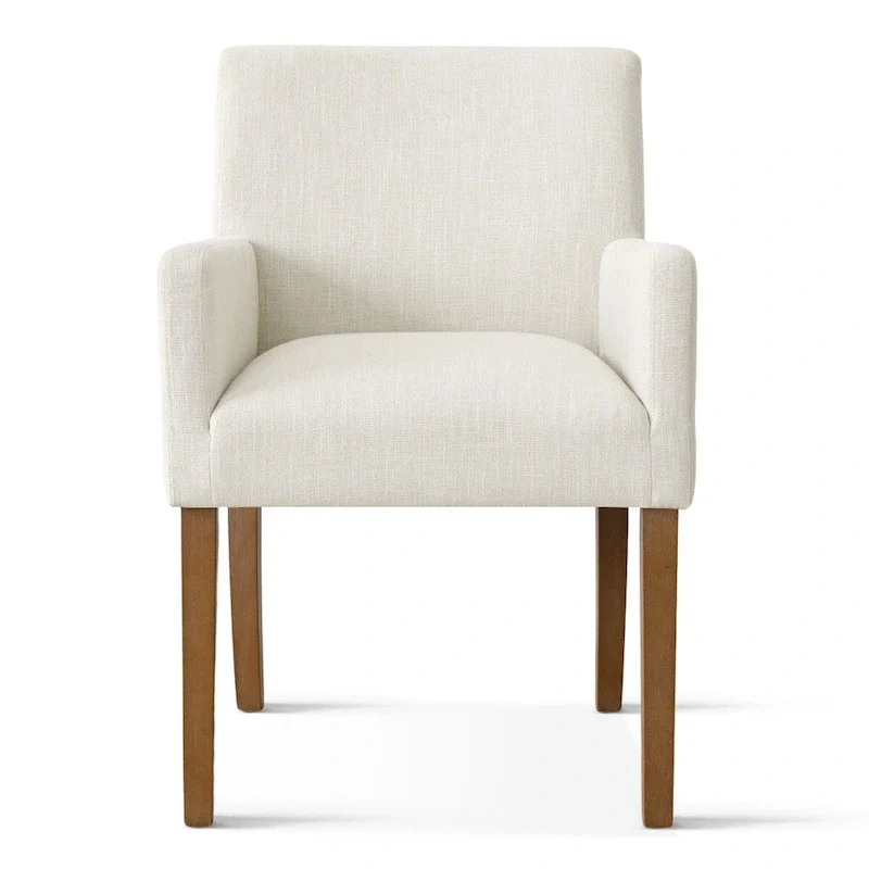 Linen Upholstered Armchair(Set of 2)