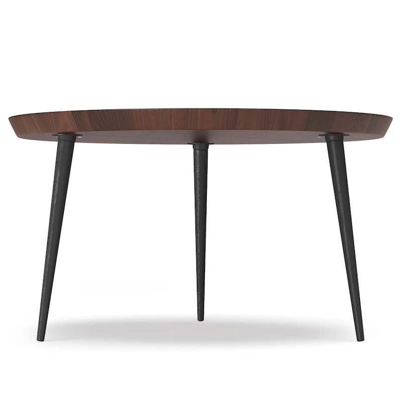 WYNDENHALL Joellla Modern Industrial Coffee Table in Cognac - 30 d x 30 w x 16 h