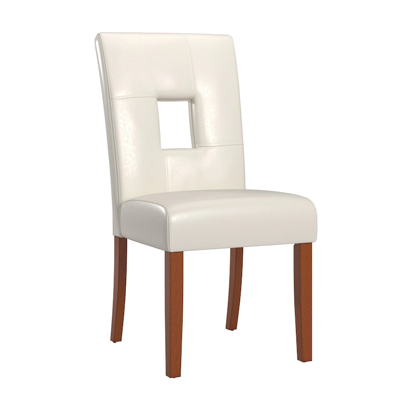 Alsace White Faux Leather Dining Chairs (Set of 2) by iNSPIRE Q Classic - Dining Chair