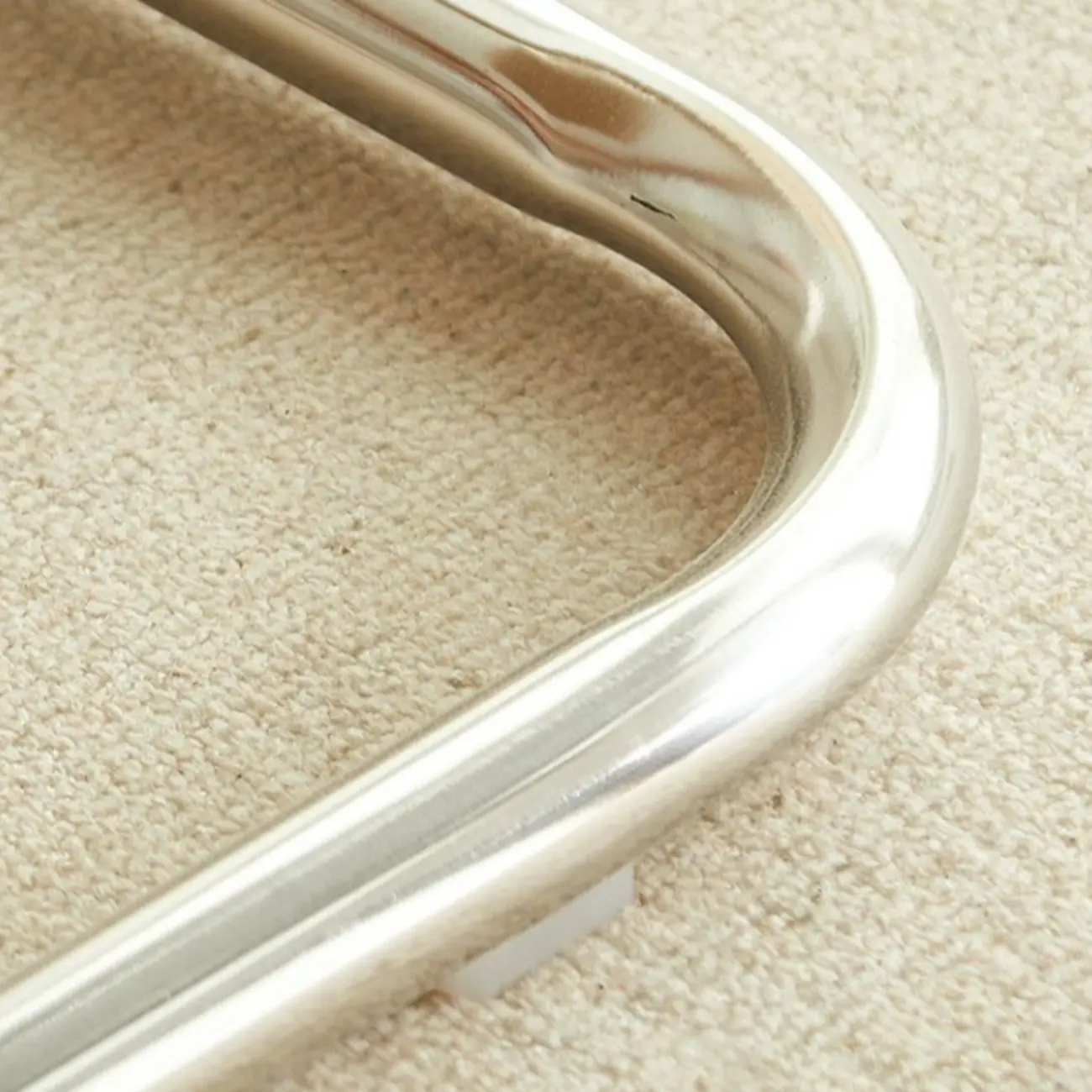 Cherry Finish Rattan Glass Square Nesting Coffee Table