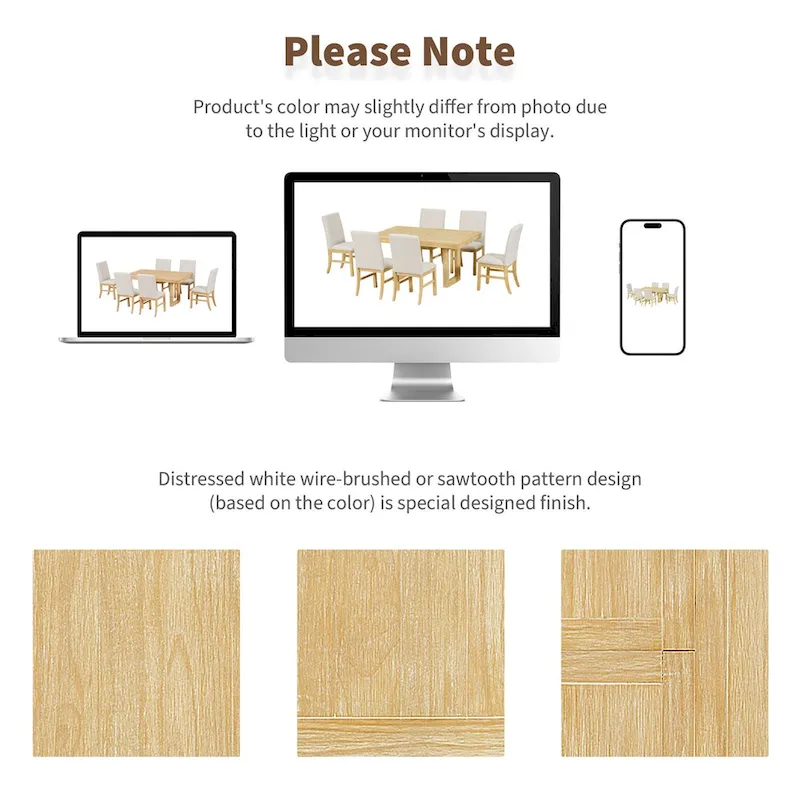 7-Piece 72 Extendable Dining Table Set w/ Butterfly Leaf and 6 Chairs