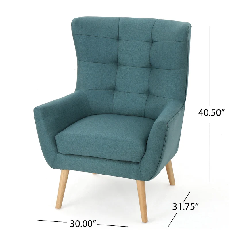 Teal 32.5 High Back Wingback Chair