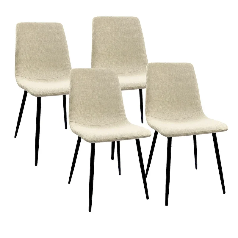 Modern Upholstered Dining Accent Chairs (Set of 4)