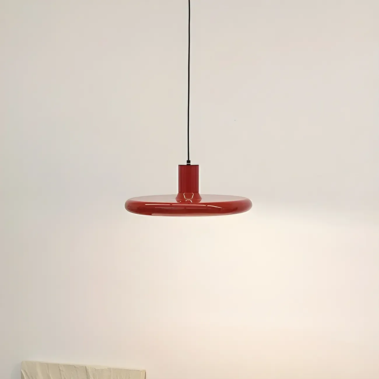 Modern Red Iron UFO Hanging Pendant Light