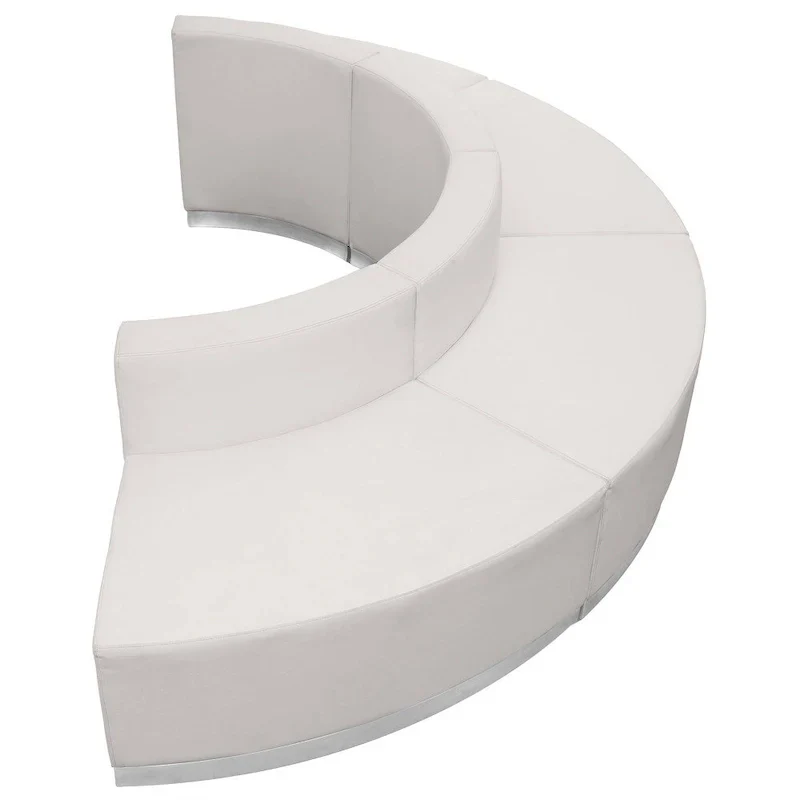 4 PC LeatherSoft Modular Reception Configuration w/Taut Back &Seat - 105W x 25.25 - 52.5D x 27H