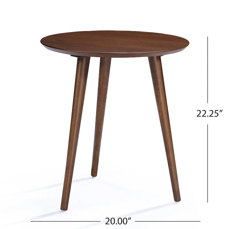 Faux Wood Finish Side Table — 20