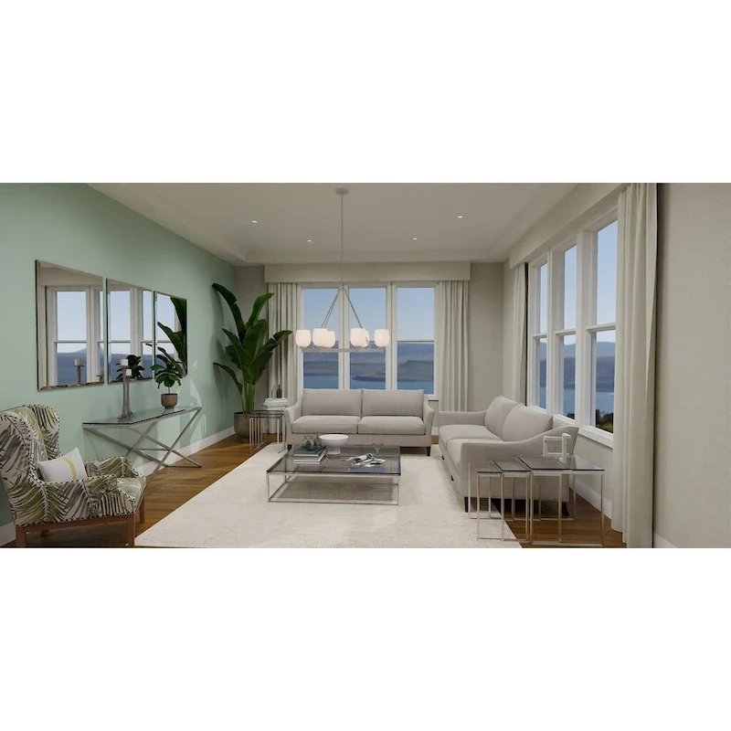 Penning 6-Light Brushed Nickel Island Light