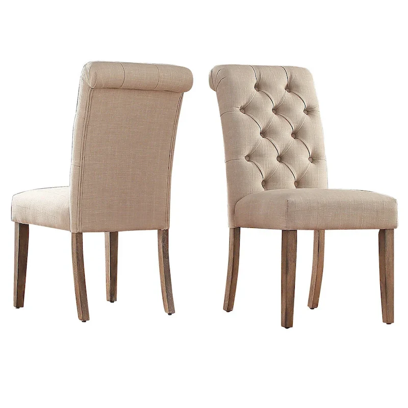 Benchwright Rustic X-base Round Pine Wood Rolled Back 7-piece Dining Set by iNSPIRE Q Artisan