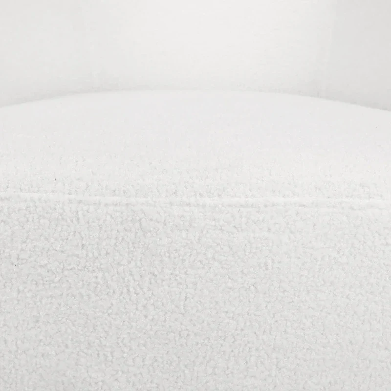 Mokena Textured Boucle Upholstered Swivel Club Chair by Christopher Knight Home