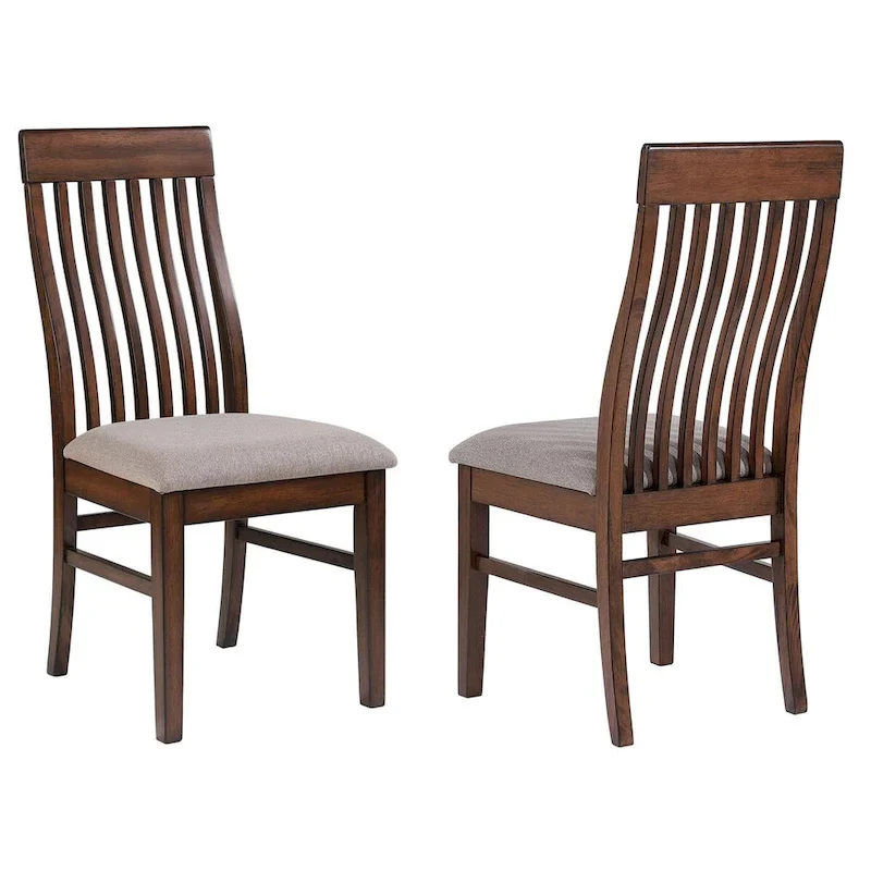 Mango Oak Dining Side Chair with Slat Back, Set of 2