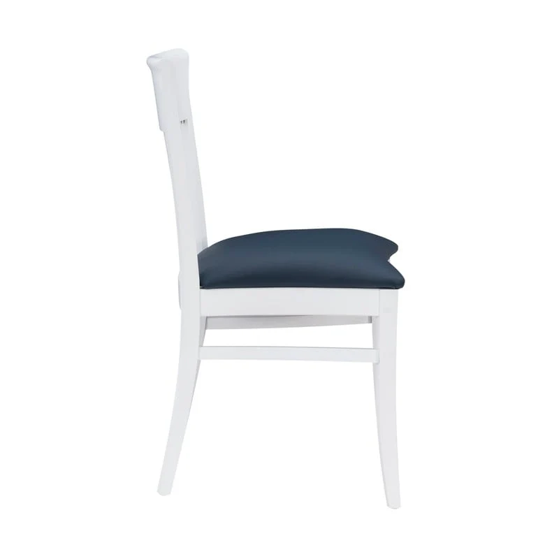 Linon White Wyeth Chair (Set of 2)