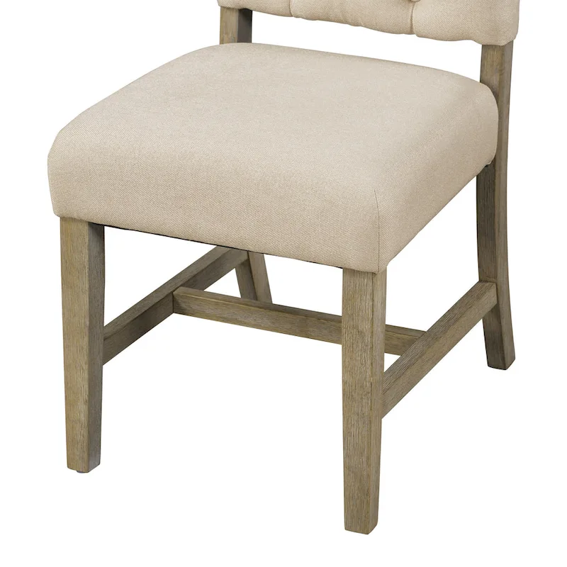 Functional Dining Table Set with Extendable Table and 4 Upholstered Chairs