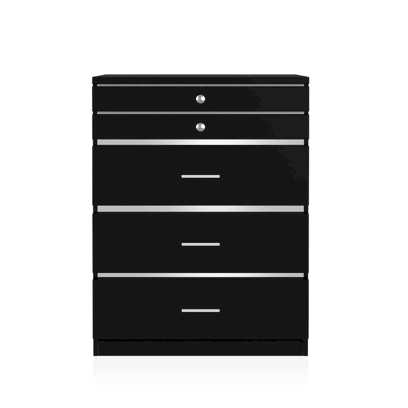 Mary Glam 5-Drawer Jewelry Armoire with Felt by