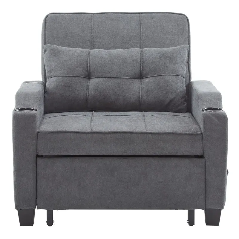 Chair Bed, Sleeper Sofa Chair Bed 3 in 1, Adjustable Recliner,Armchair, Sofa, Bed, Linen