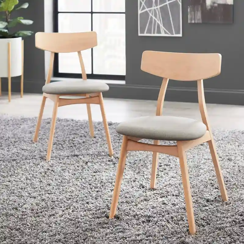 Simple Living Solid Beechwood Cadiz Dining Chairs (Set of 2)