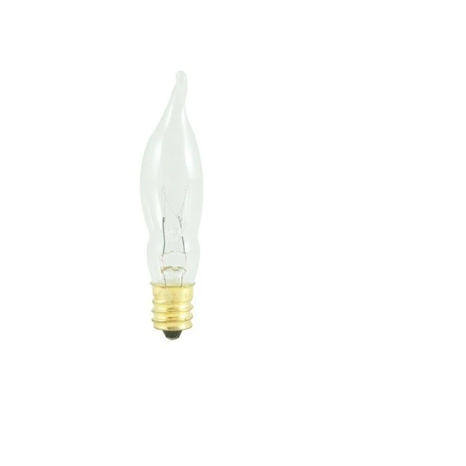 Bulbrite Pack of (50) Dimmable Clear Flame Candelabra (E12) Incandescent Bulb