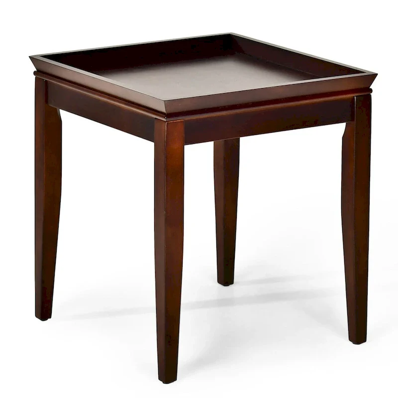 Square End Table with Tray Top