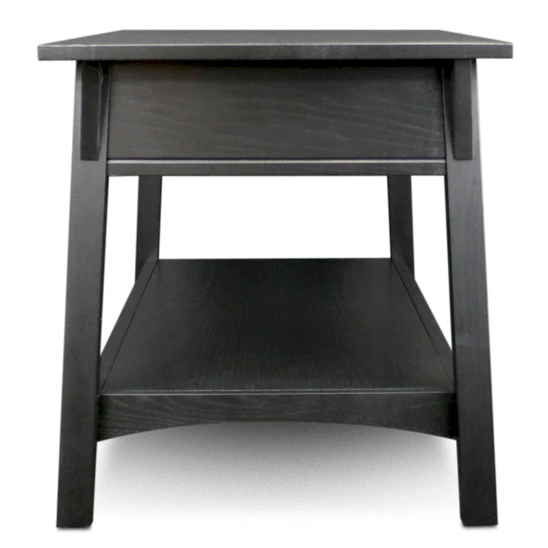 Two Drawer Coffee Table with Shelf