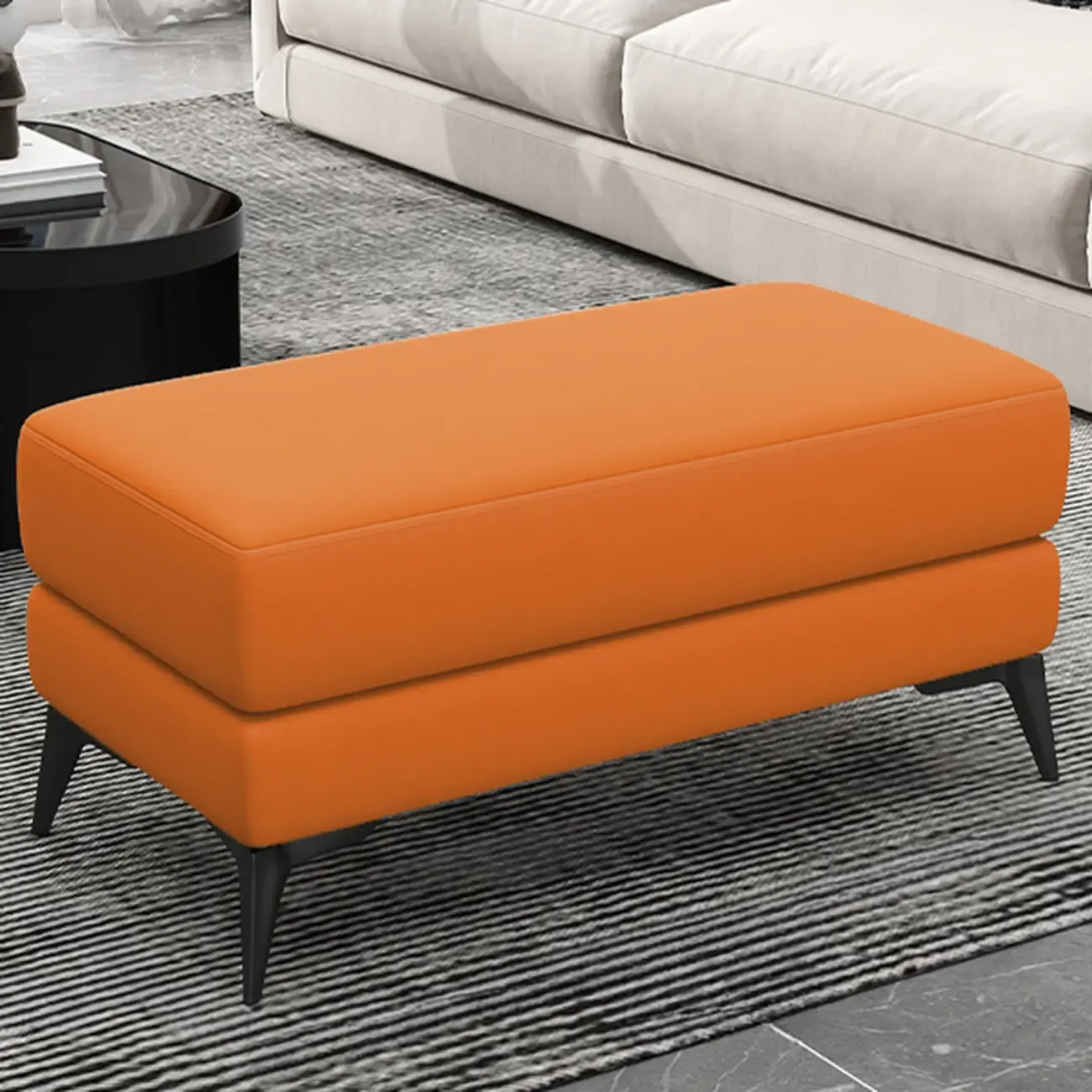 Modern Upholstered Solid Color Bedroom Bench