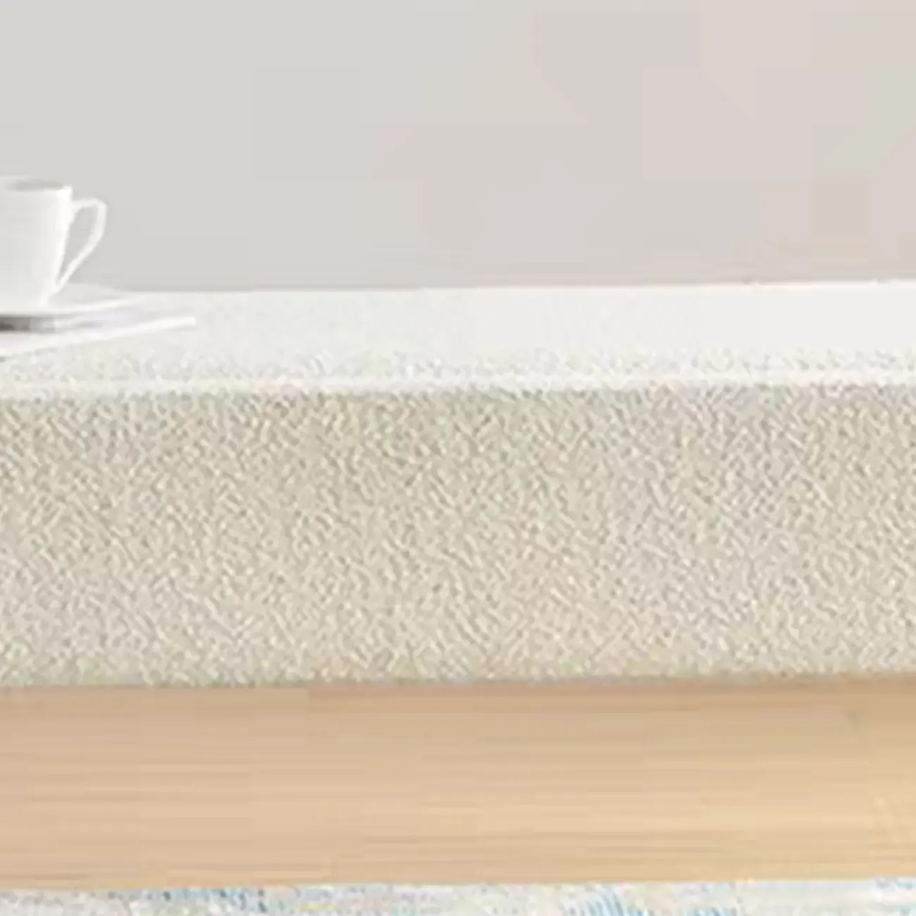 Simple White Upholstered Oval Bedroom Bench