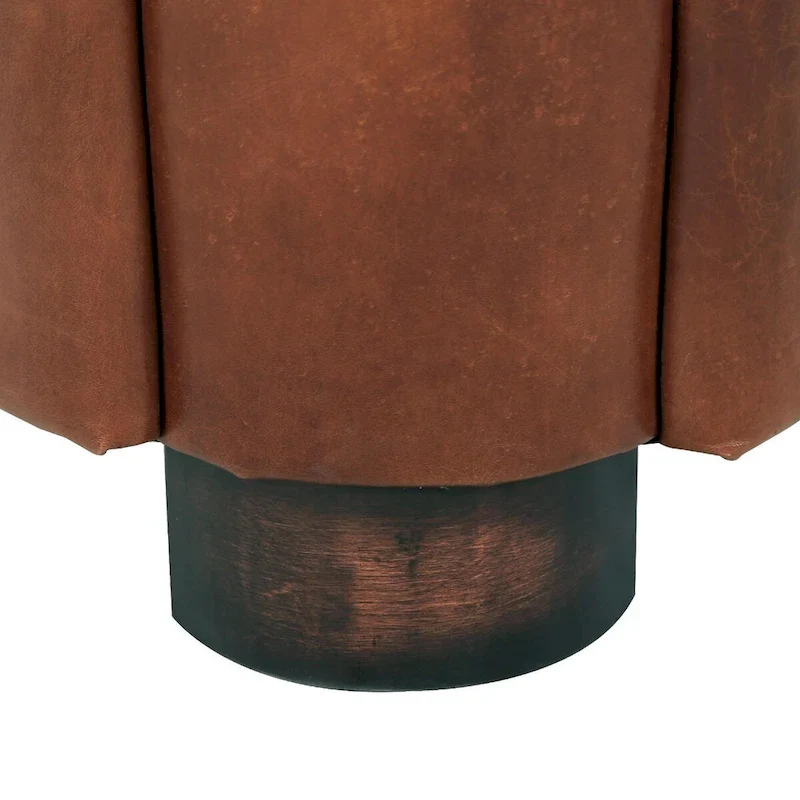 Top Grain Leather Armchair - Brown - Single Seat