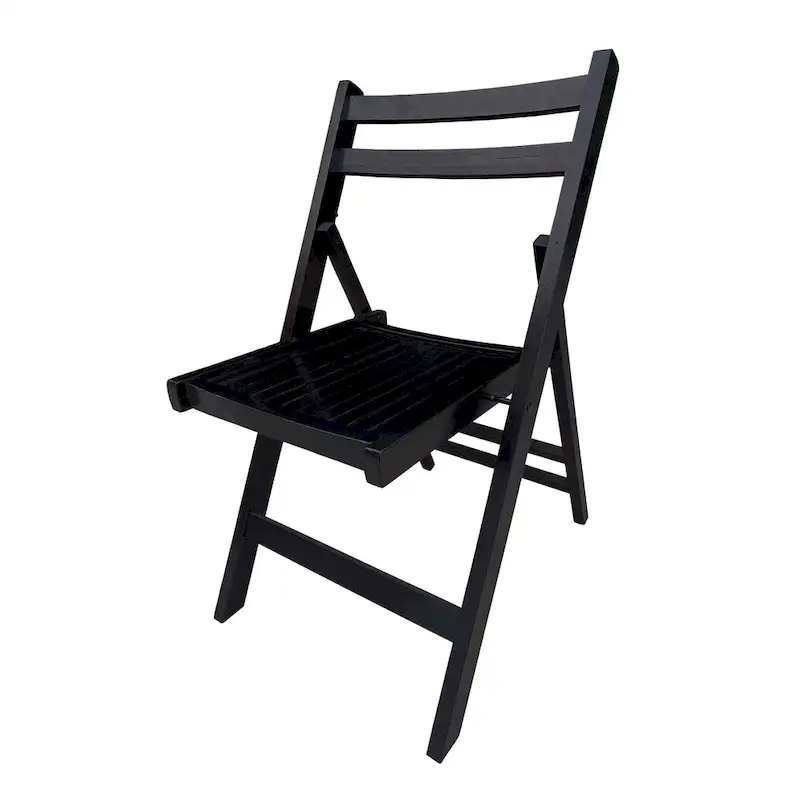 Furniture Slatted Wood Folding Special Event Chair,Set of 4