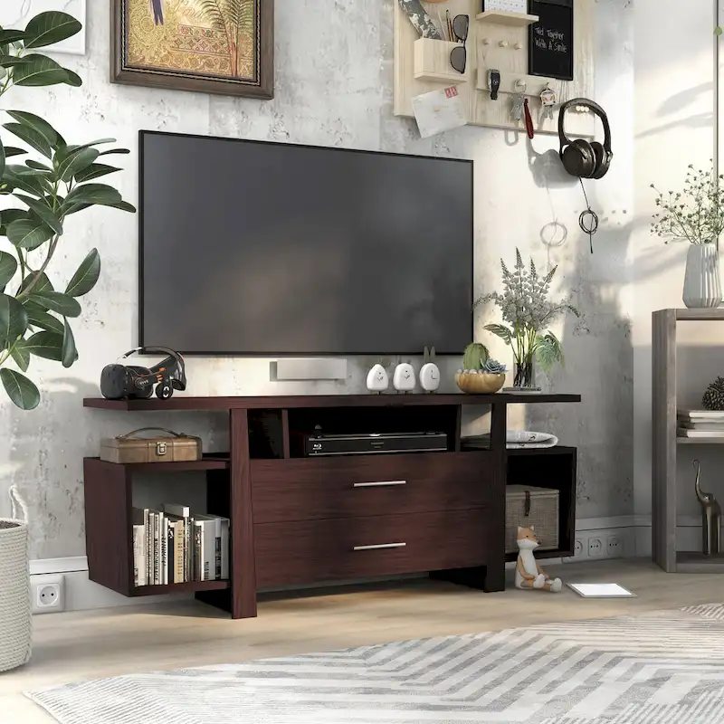 Bild Modern 60-inch Multi-functional Storage TV Console by Furniture of America