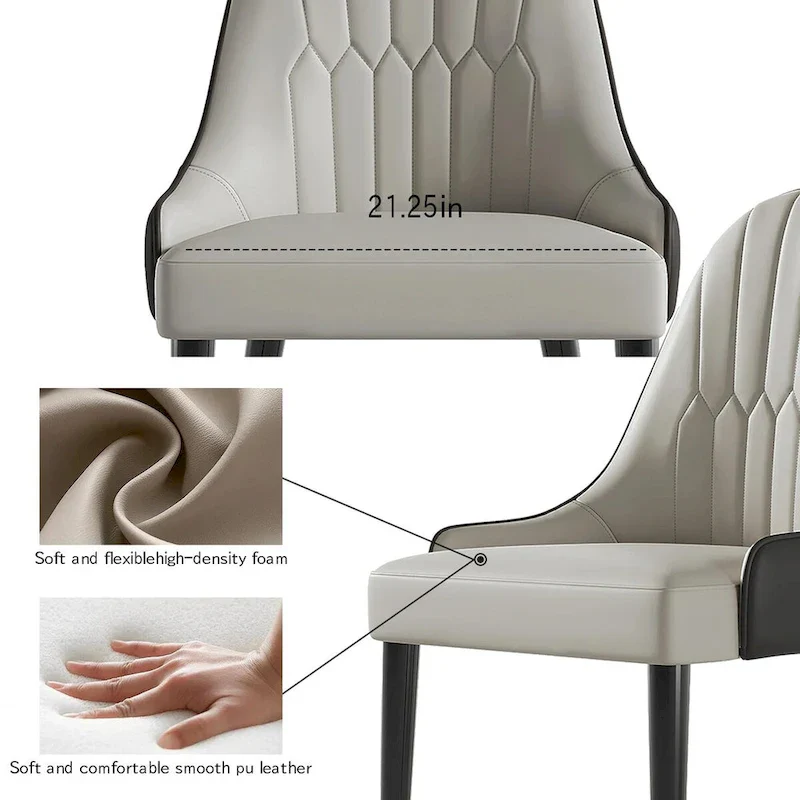 9 - Piece Extendable Rectangular Sintered Stone Cross Legs Dining Set With 8 Chairs