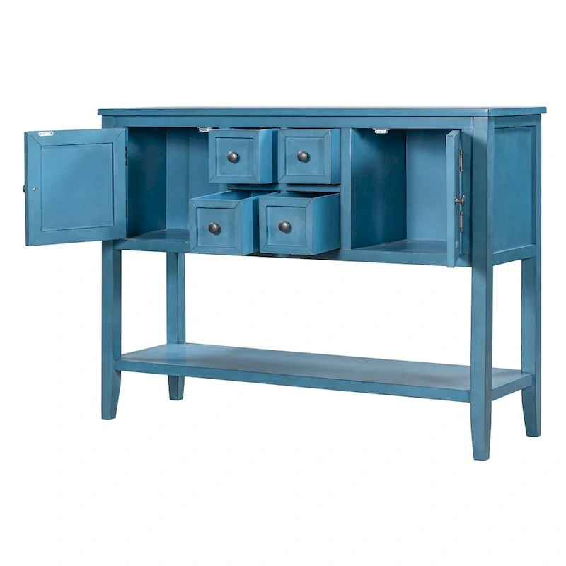 Modern Buffet Sideboard Console Table with Bottom Shelf