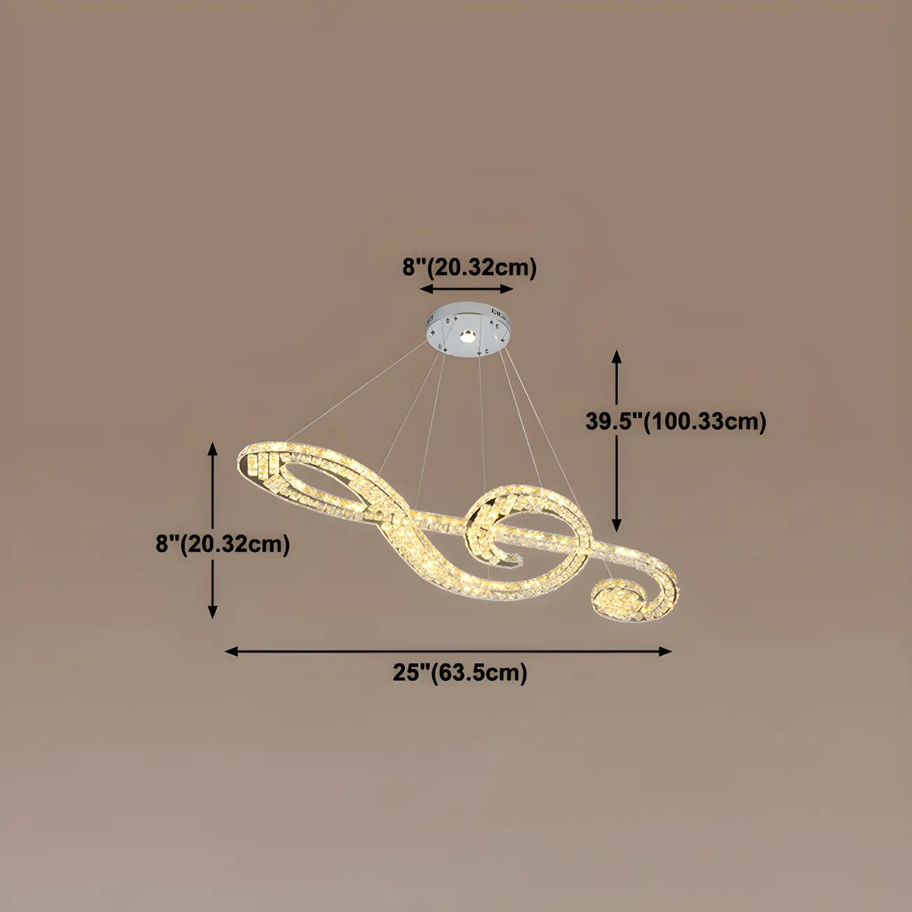 Artistic Modern Crystal 2-Light Island Pendant Light