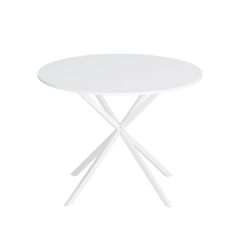 42.13 Modern Cross Leg Round Dining Table