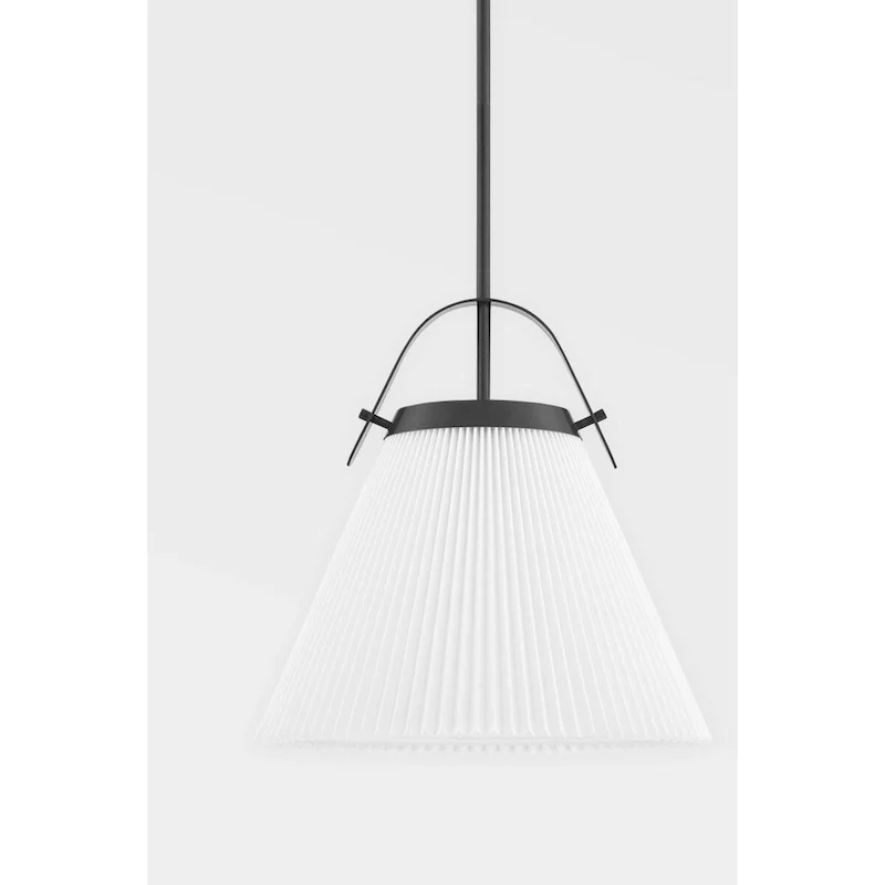 Aldridge 1-Light Small Pendant with Off White Shade