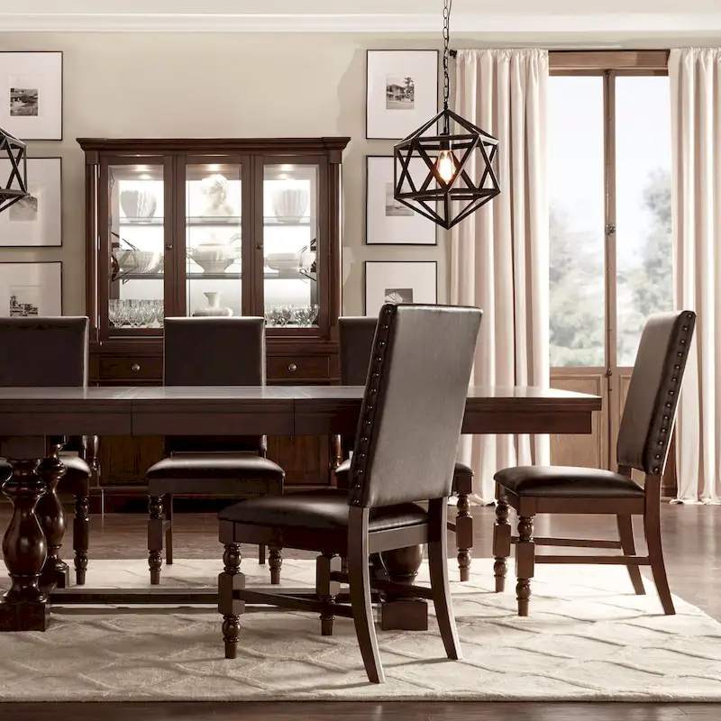 Flatiron Nailhead Upholstered Dining Chairs (Set of 2) by iNSPIRE Q Classic