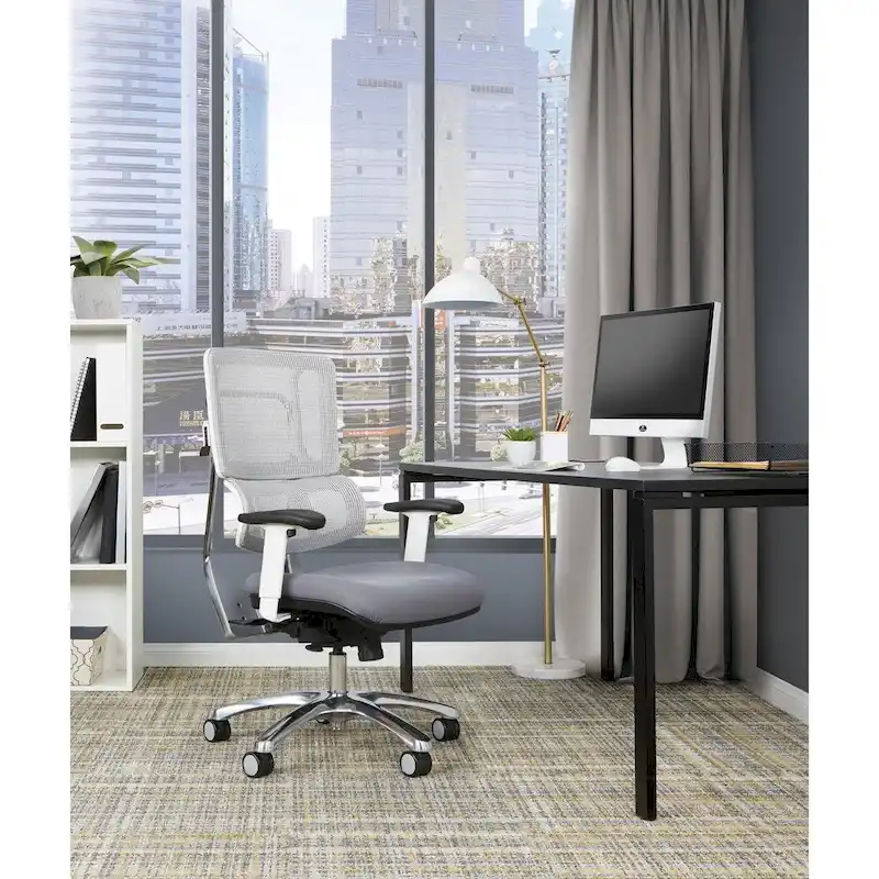 Mesh Back Manager Chair with Fabric Seat – Violet / Olive / Jade / Rouge / Sky / Black / Blue / Orange, Seats 1