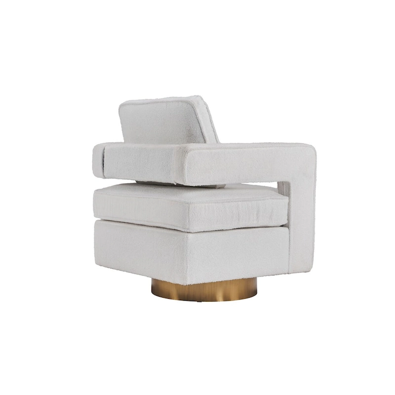 360 Degree Swivel Club Modern Accent Single Sofa Chair