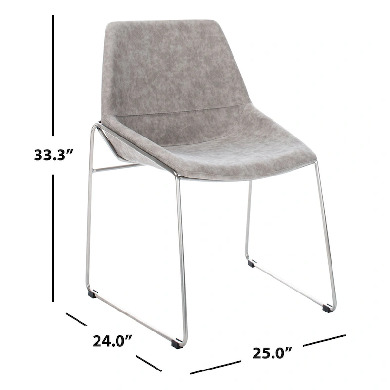 SAFAVIEH Oliva Mid Century Dining Chair (Set of 2) - 25 x 24 x 33.3 - 25 x 24 x 33.3 - 25Wx24Dx33H