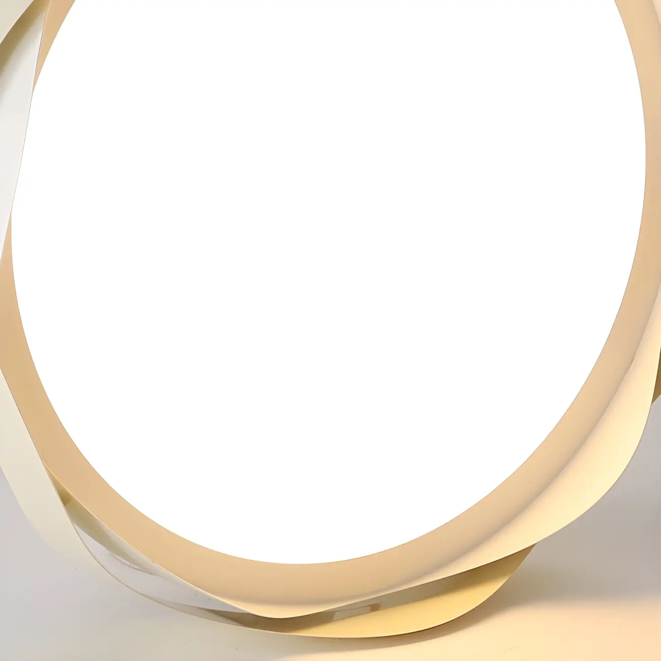 White Art Deco LED 3-Gear Dimming Flush Ceiling Light