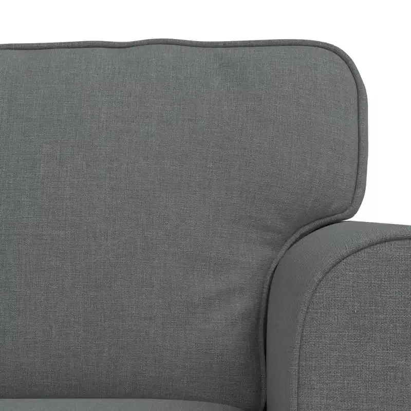 vidaXL Sofa Set 2 pcs Dark Grey 68.90 x 32.28 x 31.50 in Fabric