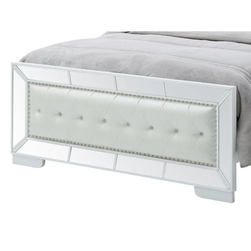 Hollywood Hills White Panel Bed