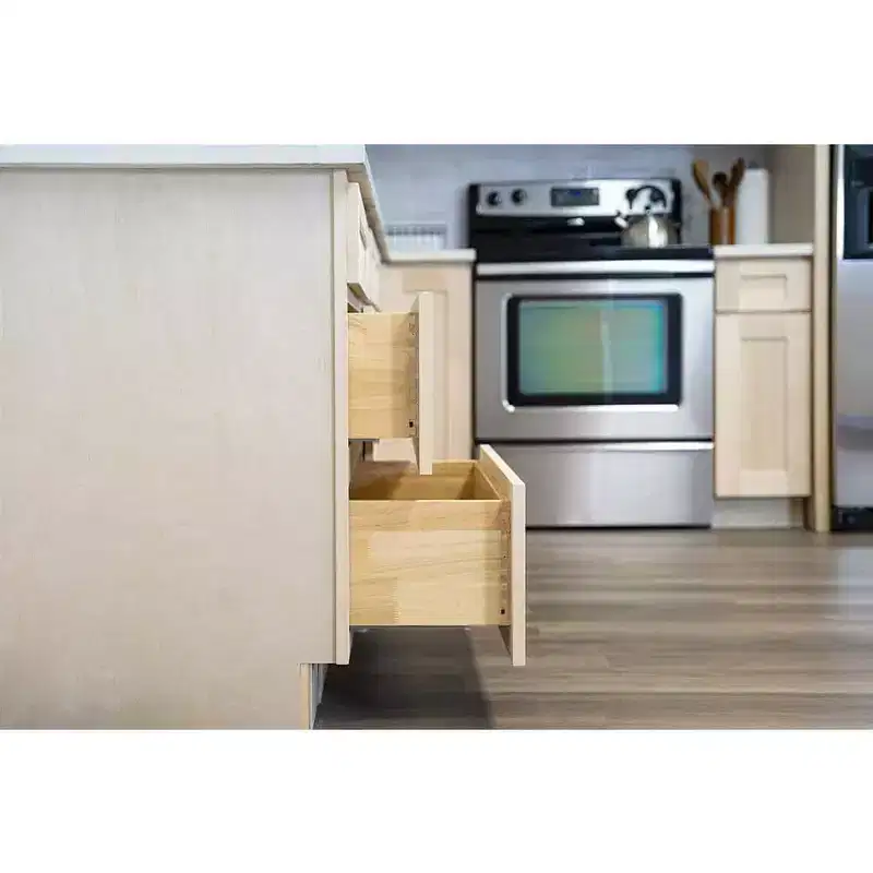 CASAINC 18 in. W x 24 in. D x 34.5 in. H Base Kitchen Cabinet with 3 Soft-Close Drawers  RTA Plywood Cabinets