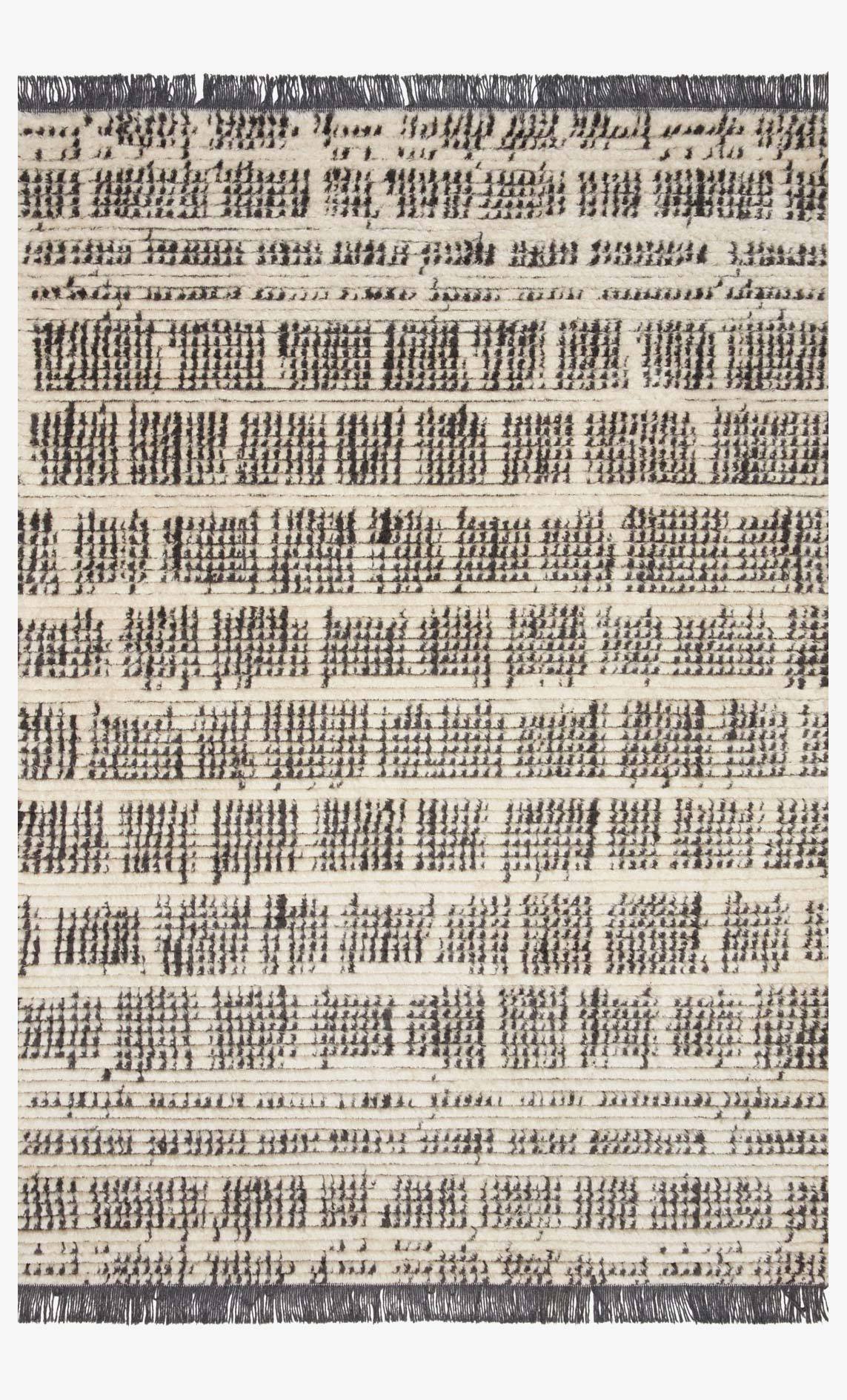 Alice Rug Cream/Charcoal Ticking