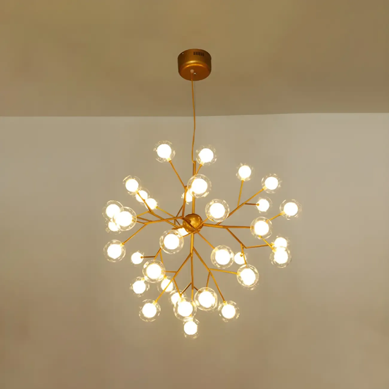 Adjustable Modern Globe Glass Sputnik Chandelier